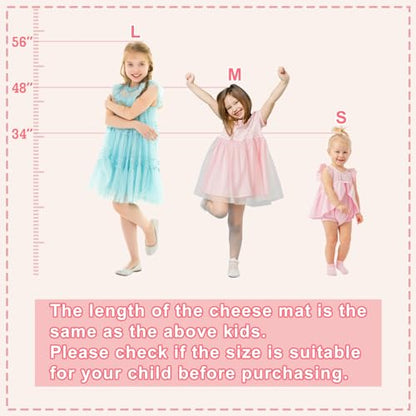 Kangaroo Hoppers Gymnastics Cheese Wedge Mat for Kids Ages 1-12 | 3 Sizes Folding Incline Mat with High-Density EPE Foam and Removable PVC Leather Cover, Home Gym Training Equipment - color: Black/Hot Pink, size: 56" x 28" x 15"