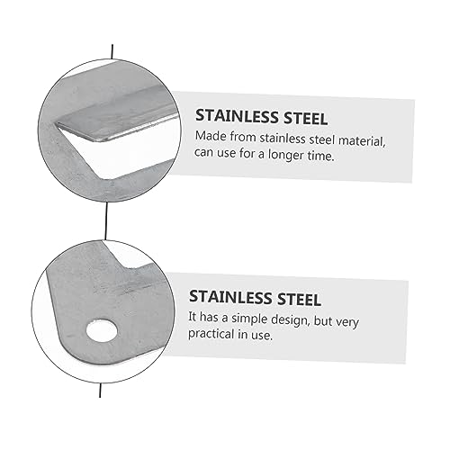 10Pcs Stainless Steel Triangle Hooks for Kitchen Range Hood Durable Hanging Boards for Cooker Hood Supplies Lightweight Easy to Install Practical Kitchen Accessories