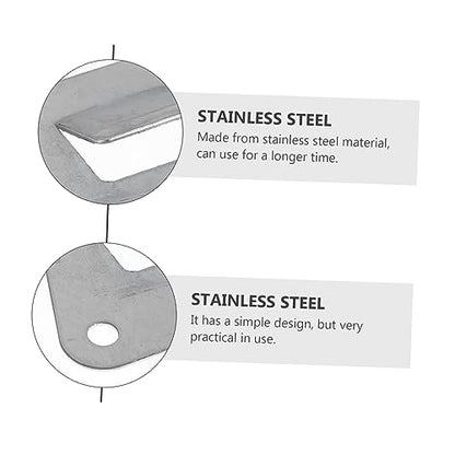 10Pcs Stainless Steel Triangle Hooks for Kitchen Range Hood Durable Hanging Boards for Cooker Hood Supplies Lightweight Easy to Install Practical Kitchen Accessories