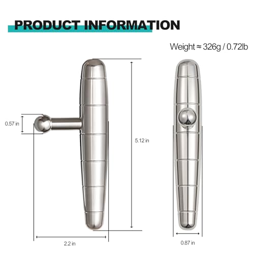 2 in 1 Trigger Points Massage Tool Stainless Steel T-Bar Deep Tissue Massage Tool for Pain Relief Full-Body Fascial Relaxation – Ideal for Shoulders, Neck, Legs, and Arms – Perfect for Sports Therapy