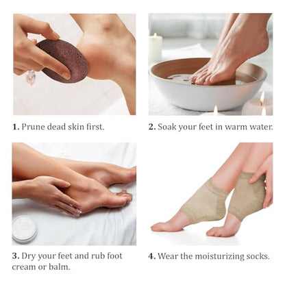 Pumice Stone for Feet Set - Natural Lava Foot Stone Callus Removing Set - Foot Care Kit for Dry Cracked Feet Body Hands - Health Foot Care - color: Brown