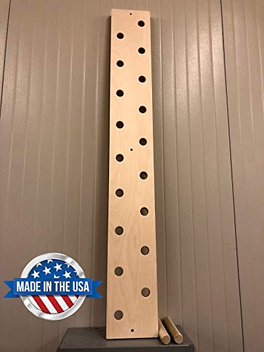 Climbing Peg Board, 8"x60" Climbing Pegboard. New Laser Engraving Options!