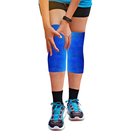 Ice Pack Ice Tape, Self Sticking Bandage Wrap （No Refrigeration Needed）Ice Wrap Instant Cold Compress Compression Tape Wrap, Athletic Muscle Tape, Athletic Tape for Pain and Swelling: Blue - style: Blue
