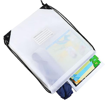 20 Pcs Drawstring Bags,Bulk Draw String Backpack, DIY Gym Sports Cinch Bag Sackpack for Women Men, White - color: White