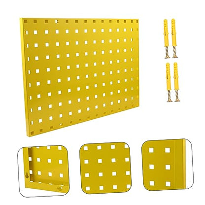1pc Galvanized Steel Pegboard Rack Tool Organizer for Garage Multi-Functional Hanging Board and Sturdy Design Easy Installation Accepts Hooks and Accessories