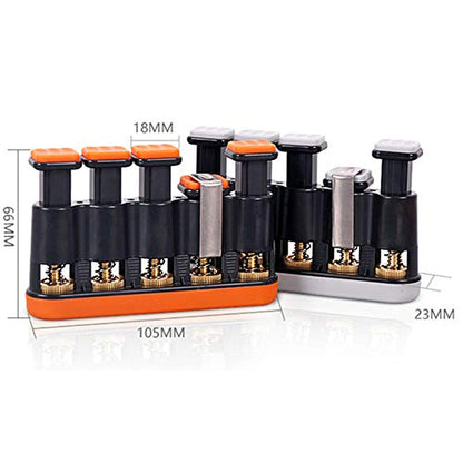 DILIMI Finger Strengthener, Guitar Beginner Exercier, Finger Trainer, Hand Grip Strength Trainer for Athletes,Musicians - color: Gray