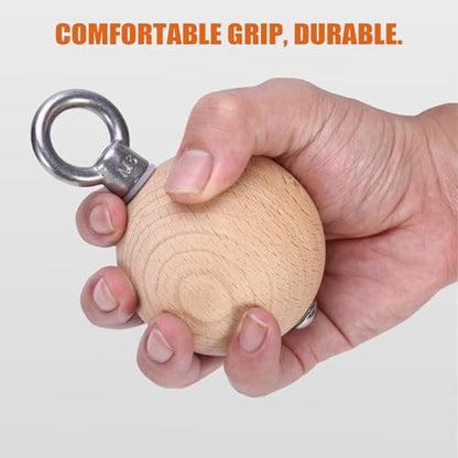 Pull Up Ball Grip 2 Pieces Workout Equipment | Non-Slip Arm Exerciser for Pull Up Bar Barbell Resistance Band Handle Training Strength Workout Home Gym