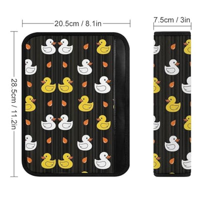 Soft Padded Seat Belt Shoulder Pad for Elderly Support, Stroller Pushchair High Chair, 2 Pack Yellow White Cute Rubber Duck Shoulder Harness Cover Neck and Shoulder Support - color: Pattern 1258