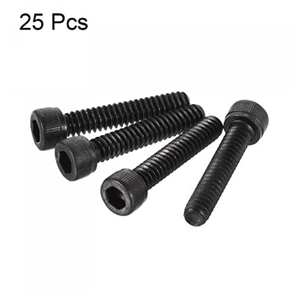 uxcell #10-24x1" Hex Socket Head Cap Screw Bolts 12.9 Grade Alloy Steel 25pcs - size: #10-24x1"