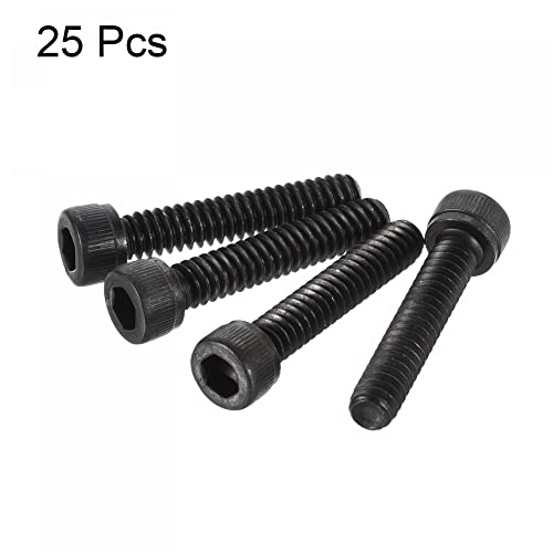 uxcell #10-24x1" Hex Socket Head Cap Screw Bolts 12.9 Grade Alloy Steel 25pcs - size: #10-24x1"
