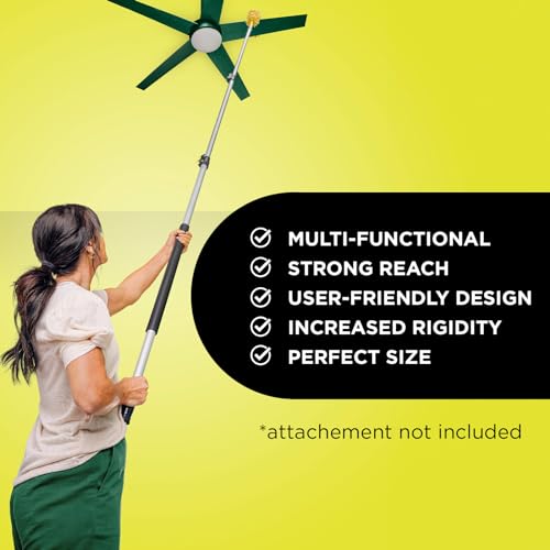 DOCAZOO Extension Telescoping Pole 6-24 Ft | High Reach Extension Pole for Cleaning, Dusting, Window Washing & Painting - Indoor & Outdoor Use (Pole Only) - size: 24 Ft, style: Pole Only
