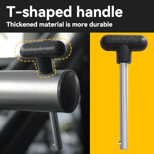 3pcs Weight Stack Pin - 3/8 Inch Diameter 4 Inch Locking Space - Gym Pins for Weight Stack Fit Most Machines - Easy to Operate Drop Set Pins for Home Commercial Gym