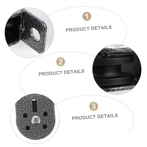 Kisangel 2pcs Bearing Pulley Fitness Equipment for Home Workouts Heavy Duty Mute Wheel with Bolts Smooth Sliding Lifting Pulley for Indoor and Outdoor Use