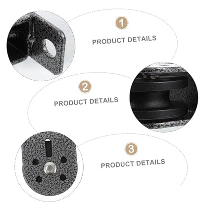 Kisangel 2pcs Bearing Pulley Fitness Equipment for Home Workouts Heavy Duty Mute Wheel with Bolts Smooth Sliding Lifting Pulley for Indoor and Outdoor Use