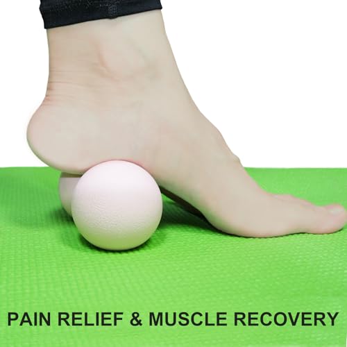 Hard Peanut Massage Ball, Double Ball Peanut Roller, 4.7″×2.4″, Pink | Mobility Massager Tool for Deep Tissue Physical Therapy Myofascial Release Trigger Point Muscle Relax Pain Relief Acupressure - color: Pink