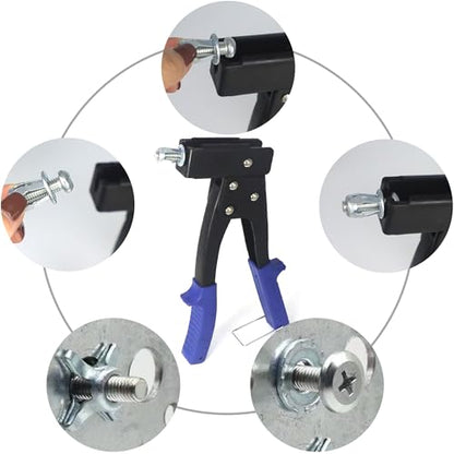Jack Nuts Petal Nuts Dowels with Screws, Wall Anchors Assortment Kit for Drywall, Carbon Steel 74PCS M4,M5,M6,M8