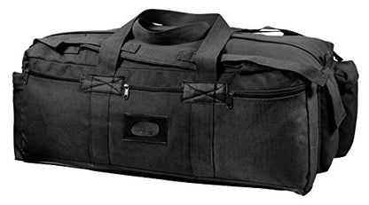 Rothco Tactical Duffle Bag - Rugged All-Purpose Gear and Equipment Bag, Water-Resistant Bottom - color: Black