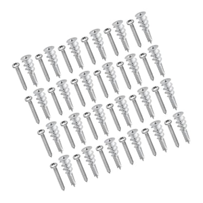Alipis Hollow Wall Anchors and Self-Drilling Screws Kit 50 Sets Heavy-Duty Drywall Anchors Screws for Secure TV Mounting and Picture Hanging