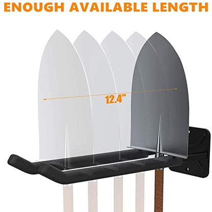 TORACK 4 Pack Garage Storage System Hooks, Heavy Duty Wall Mount Tool Organizer, Chair Hanger Garage Storage Utility Hooks for Car Tires, Ladders, Chairs, Strollers, Power Tools, Garden Tools - size: 4-Pack 12.4" Heavy Hooks