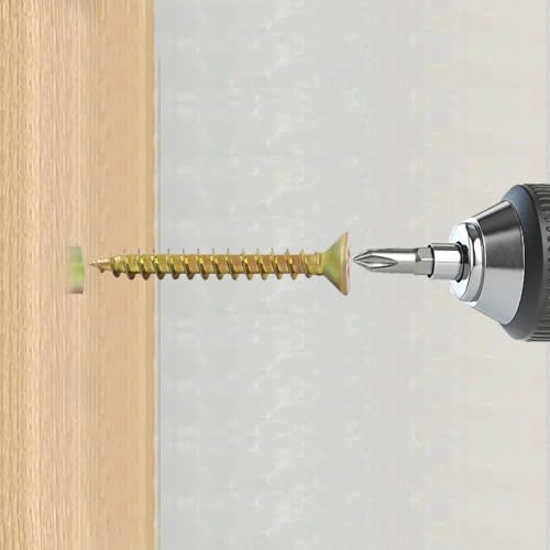 BokWin 20 Pack Gold Anchors and Screws Kit | Heavy Duty Hollow Wall Hinge Repair Kit, For Concrete Drywall Wood, Tree Shape Expanding Grip, For Loose or Stripped Holes