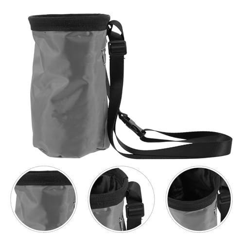 Anti-Slip Chalk Bag for Rock Climbing with Wear-Resistant Oxford Fabric and Fleece, Large Capacity Climbing Powder Storage Bag for Outdoor and Camping Use