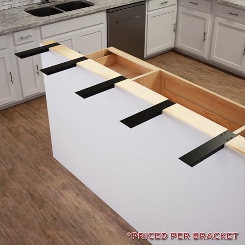 The Original Granite Bracket Countertop Support L-Bracket (Industrial, 14 Inches) - size: 14 Inches, style: Industrial