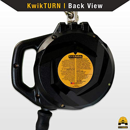 KwikSafety - Charlotte, NC - Mamba 33’ Self Retracting Lifeline [Carbonate + Integrated Handle] Class 1 Cable SRL ANSI OSHA Retractable Fall Arrest Safety Roofing Construction Gear - size: 1 Count (Pack of 1)