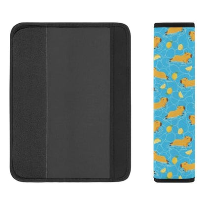 2 Piece Capybara Lemon Car Seat Belt Pad Breathable Seat Belt Cushion for Child, Stroller Pushchair High Chair, Easy Install (No Tool) - color: Pattern 1245