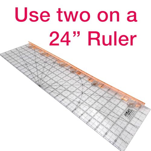 Guidelines4Quilting Finger Guards for Quilting - 2 per pkg – Create a 1/2-inch Secure Barrier on Rulers for Quilting and Sewing While Rotary Cutting. Made in USA"