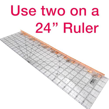 Guidelines4Quilting Finger Guards for Quilting - 2 per pkg – Create a 1/2-inch Secure Barrier on Rulers for Quilting and Sewing While Rotary Cutting. Made in USA"
