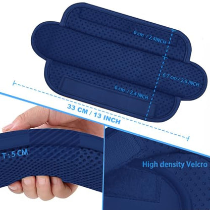 ZINZ 2-Pack Universal Shoulder Pad with Ultra thick Cushion for Bag Luggage Bag Crossbody, Plus Long & Anti-Slip & Breathable,Blue - color: Blue-2pack