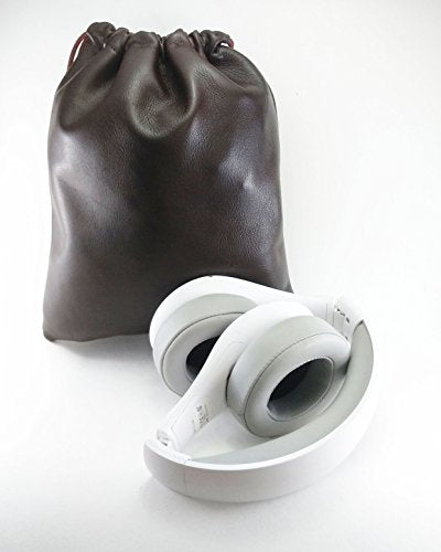 Multiple use Lambskin Leather Pouch with Drawstrings: (Brown, 32 cm X 43 cm) - color: Brown