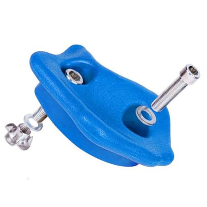 Climbing Hand Foot Holds Grip Kits 10pcs Climbing Holds Stones Plastic Large Climbing Rocks Outdoor Playground Set for Kids - color: Blue