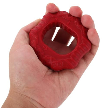 LIOOBO 2pcs Silicone Hand Grip Strengthener Set, 30lb 60lb Resistance Finger Exerciser Rings for Forearm and Wrist Muscle Training, Rock Climbing and Fitness Workout Equipment