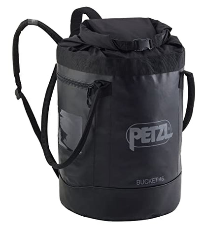 PETZL BUCKET Upright Rope Bag - color: Black, size: 45 Liters