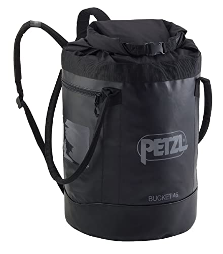 PETZL BUCKET Upright Rope Bag - color: Black, size: 45 Liters