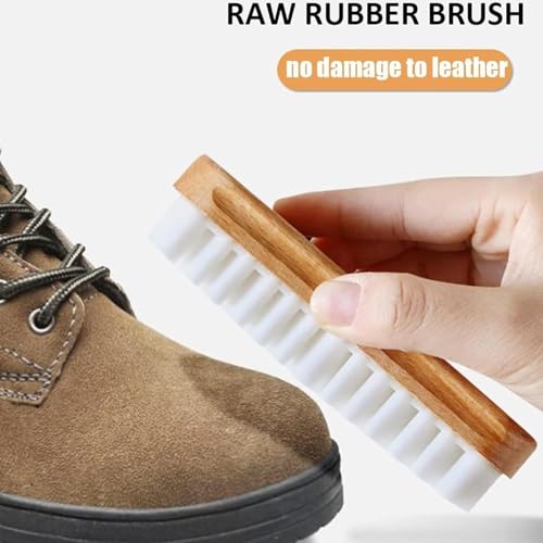 2PCS 2-in-1 Rubber Shoe Brush Cleaner, Dual Pack with Enhanced Dust-Absorbing Texture, Safe for Nubuck, Flocked and Matte Leather