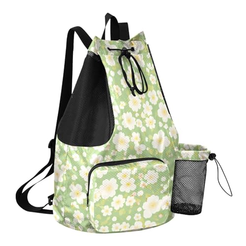 GuoChe Drawstring Backpacks Gym Swim Bag With Inside Pockets Pull String Bag Waterproof Cherry Blossom Flowers - color: Cherry Blossom Flowers