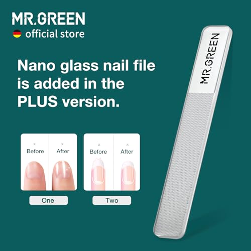MR.GREEN Nail Clippers Stainless Steel Anti Splash Fingernail Cutter Manicure Tools Bionics Design Pedicure Scissor Nail Trimmer (Nail Clipper (Medium)+Nail File) - color: Nail Clipper (Medium)+nail File