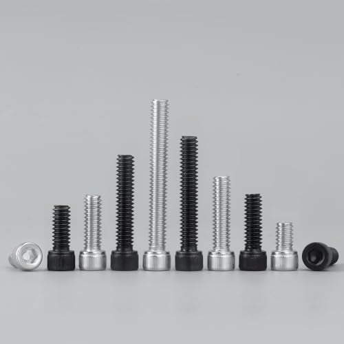 15 PCS 3/8-16 x 1 Hex Socket Head Cap Screws Bolts, Allen Socket Drive, Bright Finish, 304 Stainless Steel 3/8 inch Allen Bolt, Fully Machine Thread - color: Silver, size: 3/8"-16 x 1"