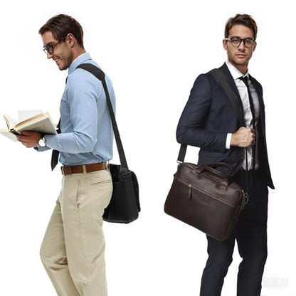 Taygeer Shoulder Strap, 52" Universal Replacement Laptop Bag Strap, Black | Adjustable Comfortable Padded Belt, with Metal Hooks, for Briefcase Computer Carrying Case Gym Duffel Messenger Bag Luggage - color: A-black