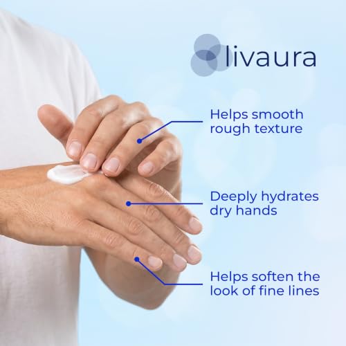 LIVAURA Retinol Hand Cream for Men - Anti-Aging Hand Moisturizer, 3.4 oz | Available for Men & Women; Vitamin-enriched formula; Helps soften rough skin; Lightweight daily hydration; Non-greasy finish - style: Men's Hand Cream
