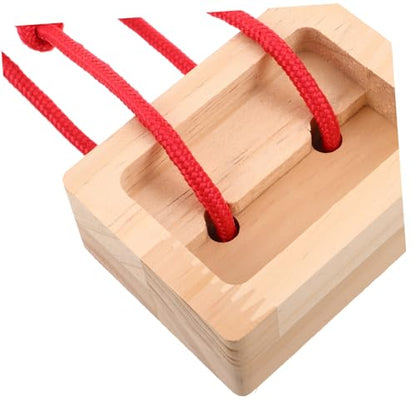 Mikikit 2pcs Wooden Climbing Hangboard Fingerboard Set, Portable Rock Climbing Training Aid for Grip Strength and Forearm Exercise, Compact Finger Trainer for Indoor and Outdoor Bouldering