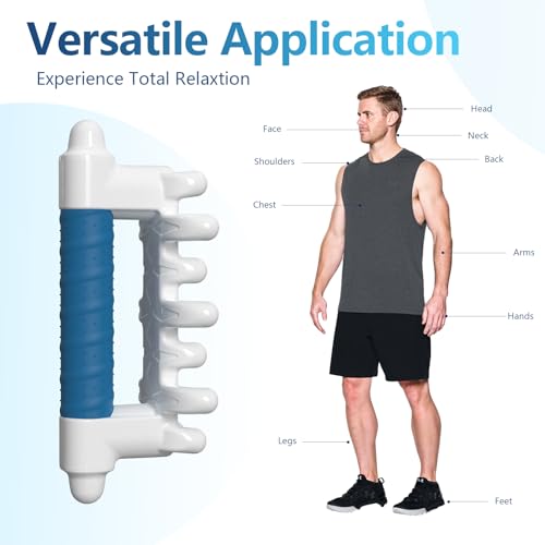 Fascia Massage Tool Blaster for Cellulite,Handheld Myofascial Release Tool for Deep Tissue Massage,Trigger Point Massage Tool for Manual Massage of Neck & Back - color: Dark Blue