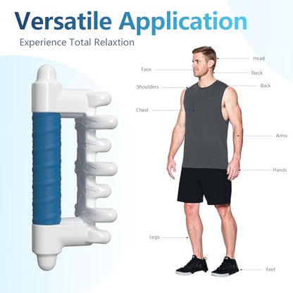 Fascia Massage Tool Blaster for Cellulite,Handheld Myofascial Release Tool for Deep Tissue Massage,Trigger Point Massage Tool for Manual Massage of Neck & Back - color: Dark Blue