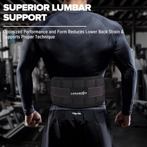 Belt for Belt Squat Dip Belt Weighted Pull Up, Heavy Duty with Structured Back Support and Squat Machine Compatible - color: Black&Red