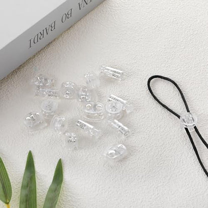 36PCS Spring Cord Lock, Plastic Cord Locks for Drawstrings Spring Toggle Stopper Cord Adjuster Shoelace Fastener Lock