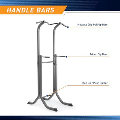 Marcy Multi-Functional Power Tower Home Gym for Strength Trainings - color: Power Tower - Black