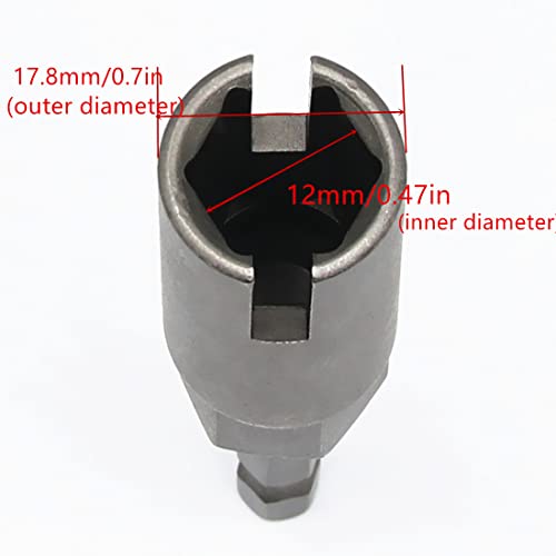 Deep Power Wing Nut Driver for Panel Nuts Screws Eye,2PCS | 1/4 Inch Hex Shank Slot Wing Nut, Drill Bit Socket Wrenches Tool for Q-Hanger C Hook Bolt