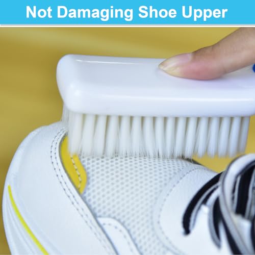 3 Pack Laundry Scrub Brush Shoe Laundry Stain Brush with Long Handle Very Soft Bristle Cleaning Brush for Clothes Shoes Sneaker Protable Laundry Brush for Stains on Clothes - color: Blue Green Pink